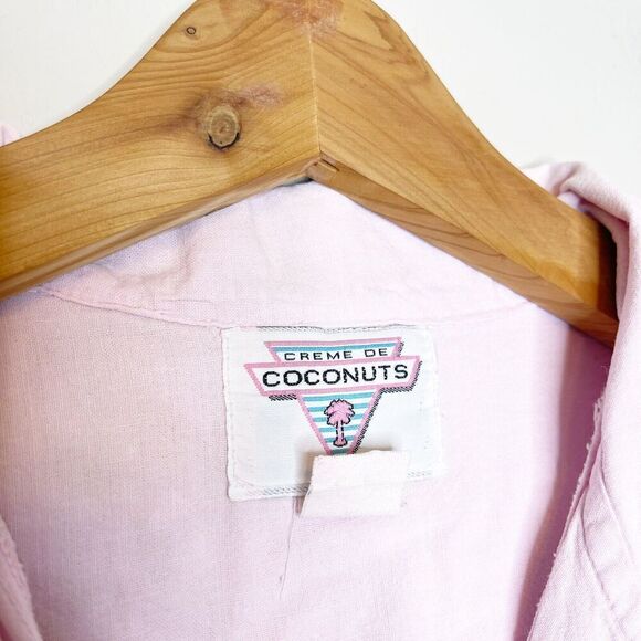 Vintage 80s M Medium Creme De Coconuts Shirt Messina St. Croix USVI Diving Team - Picture 7 of 7